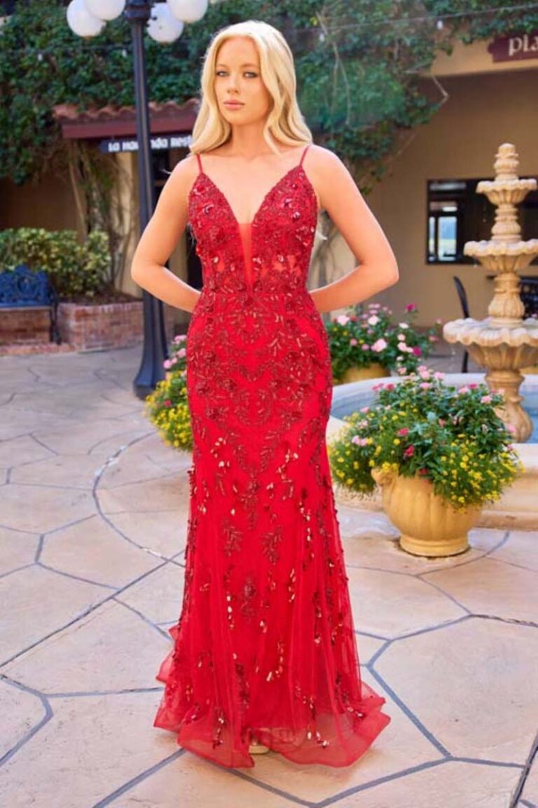 Red prom dress, Stars Fashion@Sterling Heights, MI